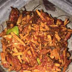 Balado Kering Kentang Teri Tempe (Kentang Mustofa) রেসিপির প্রধান ছবি