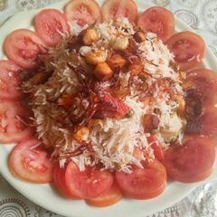 A picture of Veg biryani.