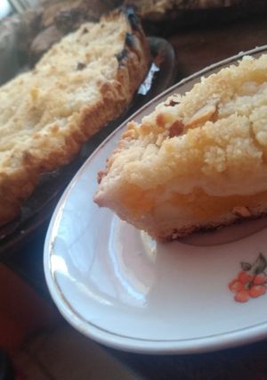Una foto de Tarta crumble de manzana y duzno!