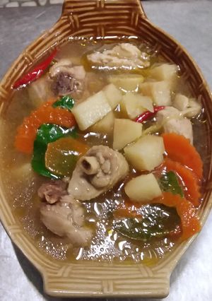 รูปของ ไก่ต้มยอดมะพร้าวอ่อน