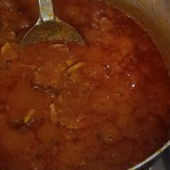 A picture of Snake gourd stew.