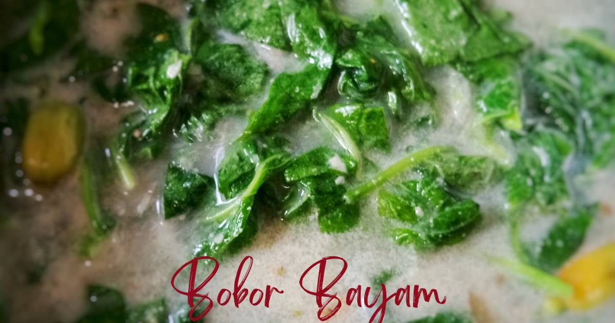 Resep Bobor Bayam Oleh Baha Giah Cookpad