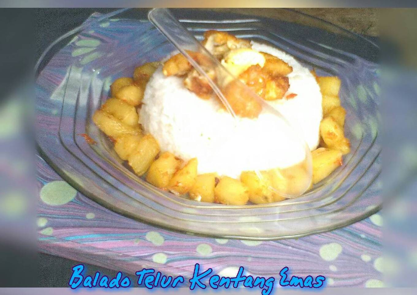 Balado Kentang Spesial (Campur Telur)