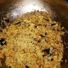 A picture of Vangi Bath (Brinjal Rice).