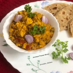 Amritsari Paneer Bhurji A picture of Amritsari Paneer Bhurji.