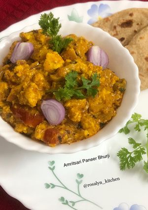 A picture of Amritsari Paneer Bhurji.