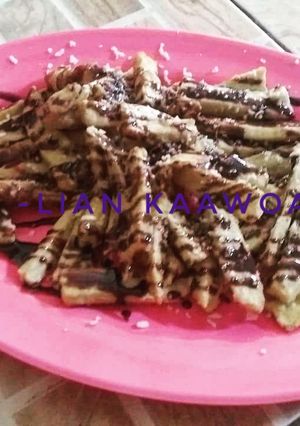 Foto resep Pisang Goroho Cokelat Keju