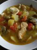 Patatas guisadas con tintorera