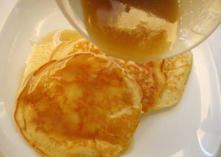 Easiest Way to Prepare Ultimate Coconut Pancakes with Coconut Maple Syrup (Small Batch)