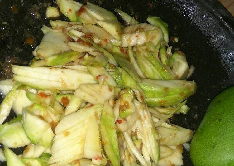 Resep Sambal mangga muda judes yang Menggugah Selera