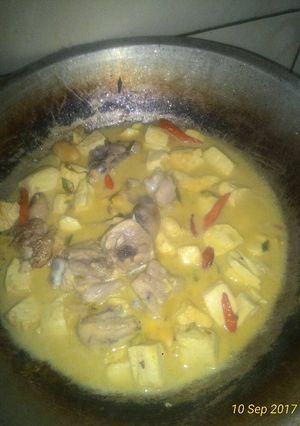 Foto resep Opor ayam tahu