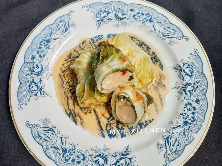 Langkah Mudah untuk Menyiapkan Resep Sawi Gulung isi Ayam Sambal Bangkok yang  Bikin Ketagihan Anti Ribet, Bikin Ngiler