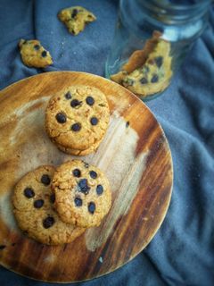 বেকড চকোলেট চিপস ক্যুকিজ(Baked chocolate chips cookies) রেসিপির প্রধান ছবি