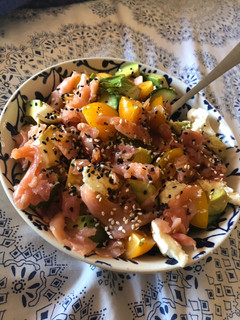 A picture of Sushi Salad.