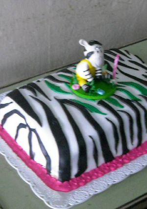 Una foto de Torta cebra