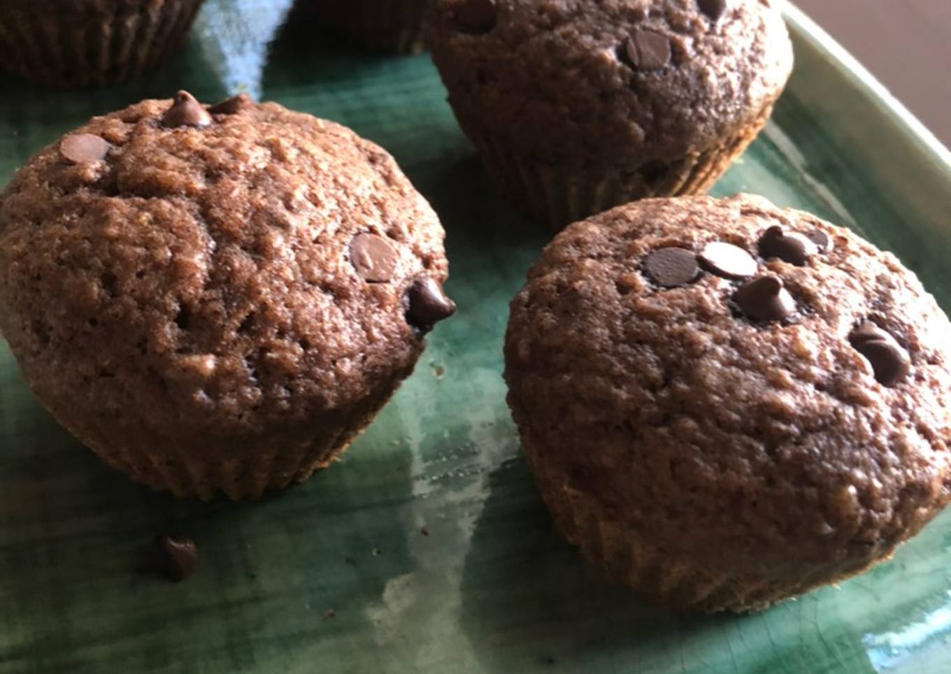 Muffins de chocolate y lentejas