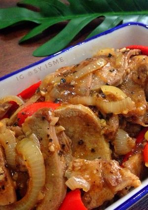 Foto resep Lidah Sapi Lada Hitam