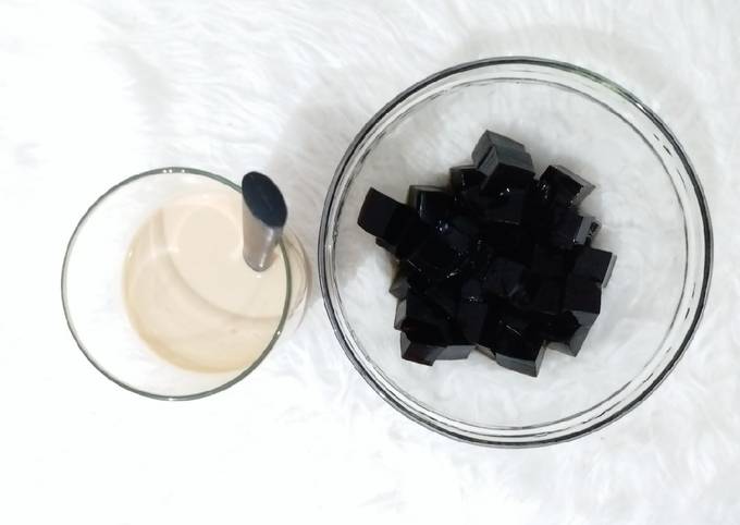 Resep Cappucino cincau / coffee milk full cream cincau / minuman buka yang Enak Banget