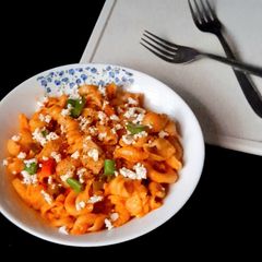 A picture of Jain Paneer Pasta.