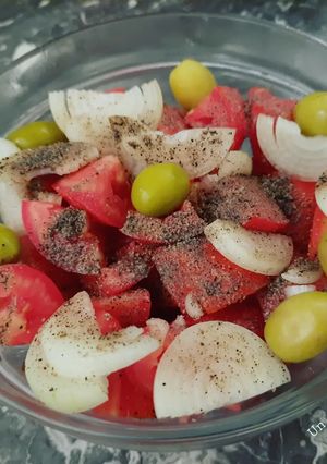 Une photo de Salade de tomates 🍅