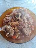 Cazuela de mondongo con patitas de cerdo