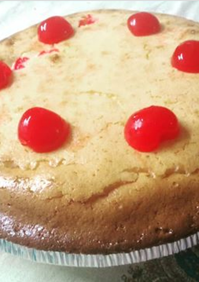 Una foto de Pay de queso con cereza