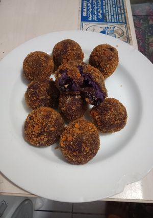 Foto resep Bola ubi isi choklat