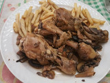 Pollo con champiñones