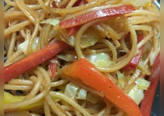 Simple Way to Prepare Ultimate Veg Hakka Noodles