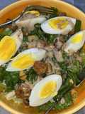 Chicken Caesar-Style Salad with Boiled Eggs