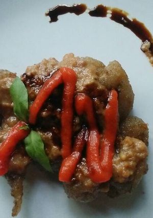 Foto resep Cilok goreng kuah kacang