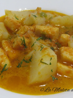 Una foto de Guiso de patatas con sepia