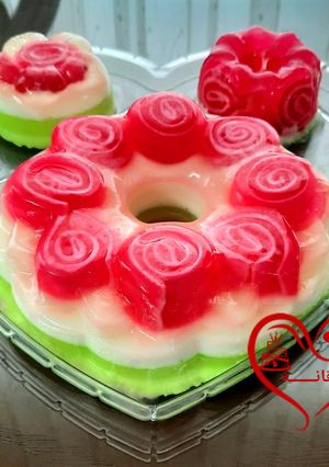 عکسی از دستور ژله قالبی سه رنگ