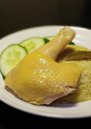簡易慢煮海南雞飯 的食譜成品照片