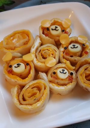 小熊起司蛋餅 的食譜成品照片