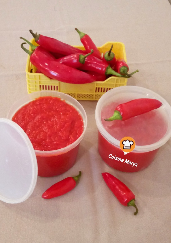 صورة لوصفة هريسة صنع منزلي🌶️🌶️