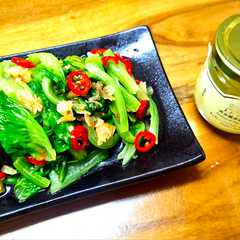 鵝油蔥酥拌萵苣-レシピのメイン写真