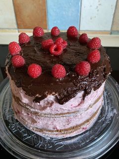 Chocolate-Raspberry-Naked Cake 🥰 Rezepthauptbild