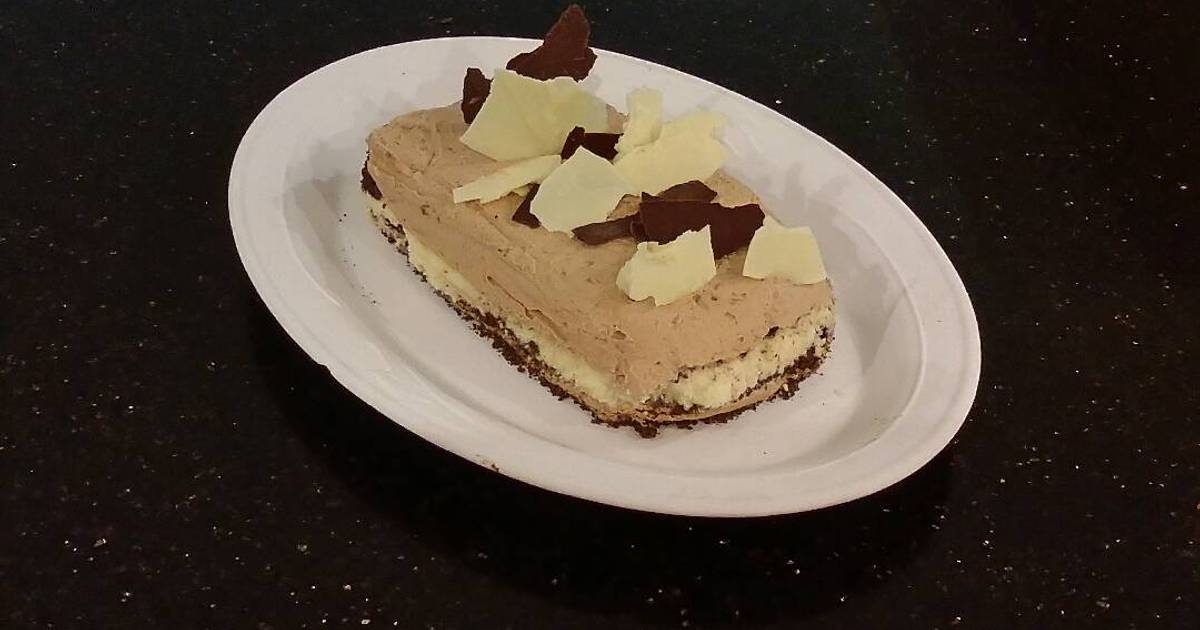 Orange Milk Chocolate and White Chocolate Mousse Torte Recipe by fenway