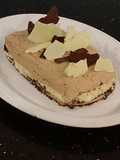 Orange Milk Chocolate and White Chocolate Mousse Torte