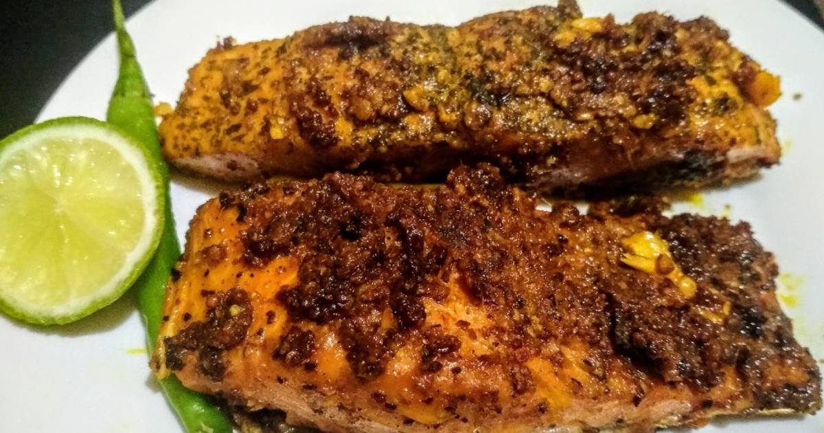 Roasted Butter Mustard Fish Recipe by Rajput Amita Singh - Cookpad