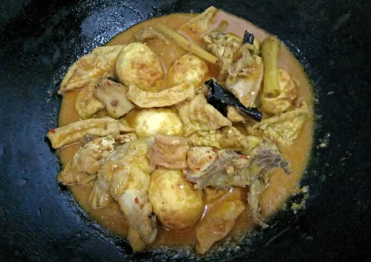 Resep Gulai TAT (Telor Ayam Tahu), Bikin Ngiler
