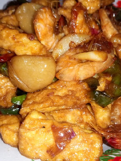 Foto resep Tumis tahu, udang & bakso