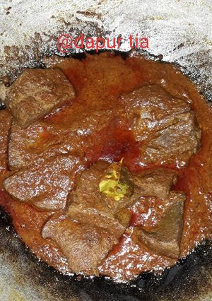 Foto resep Rendang ati sapi