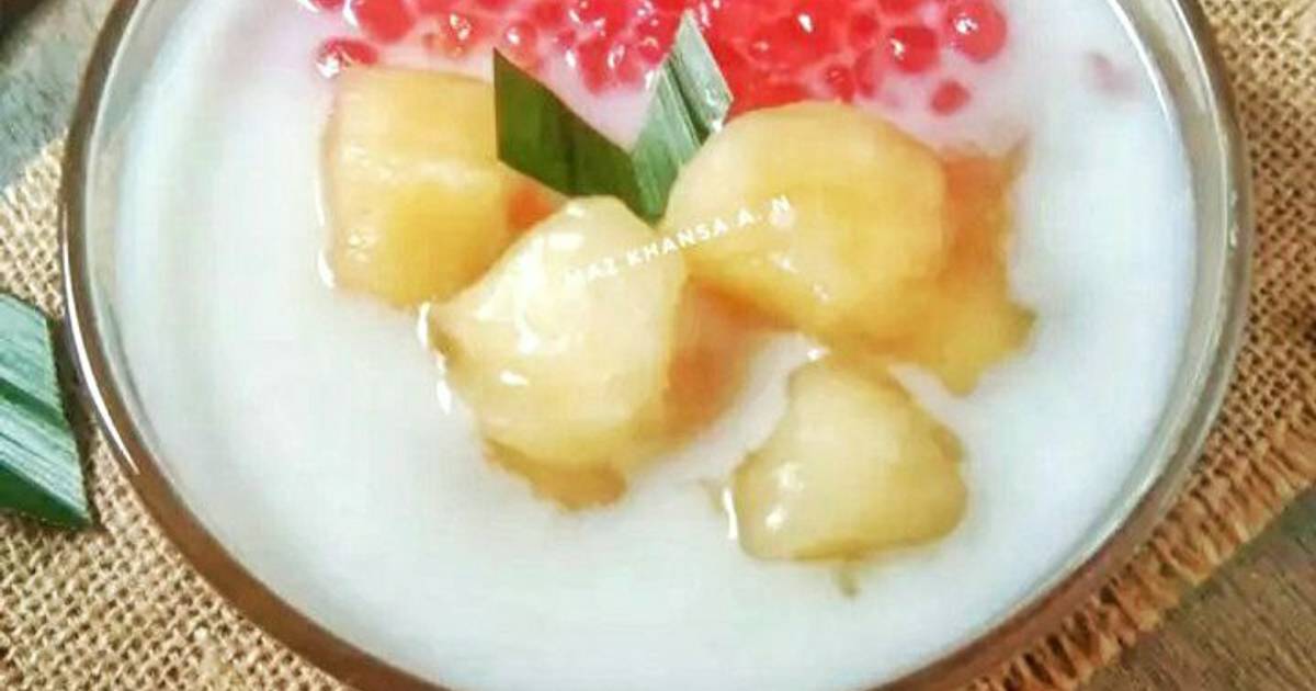 Resep Bubur Singkong Mutiara Fiber Creme oleh Ma2 Khansa A.N Cookpad