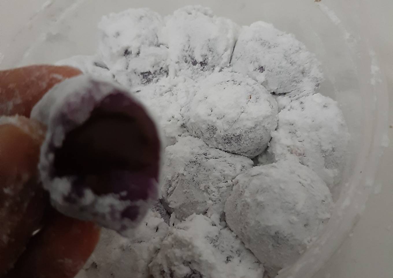 Resep Mochi susu isi cokelat