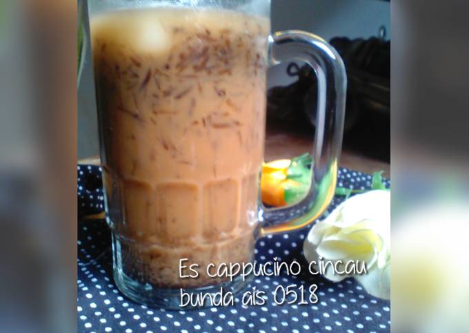 Langkah Mudah untuk Membuat 9.Es cappucino cincau#BikinRamadanBerkesan, Bikin Ngiler