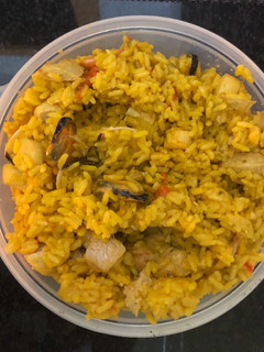 Una foto de Arroz en paella... a mi manera