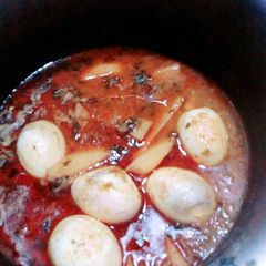 A picture of Anday Aloo Salan.