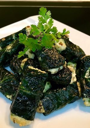 Hình của món Chả lá lốt chay.